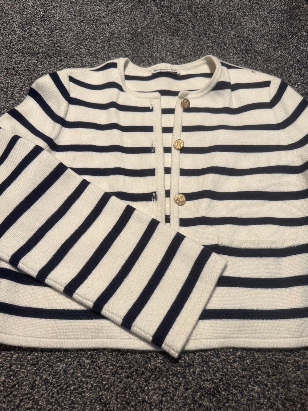 Abercrombie & Fitch stripe cardigan size M